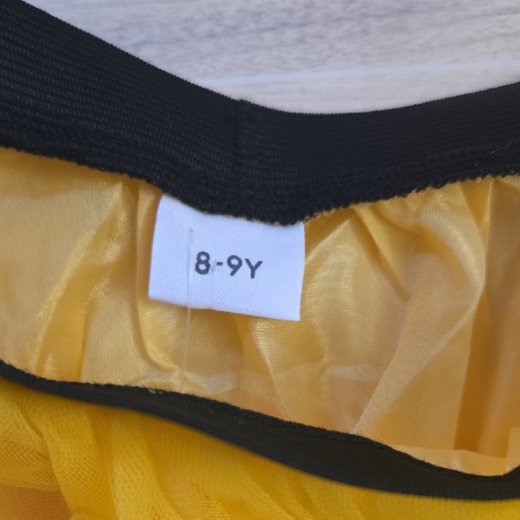 Girls Bright Yellow Ballet Mesh Tutu for Dance Halloween Costume Birthday Party - Picture 4 of 7